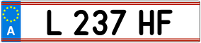 Trailer License Plate
